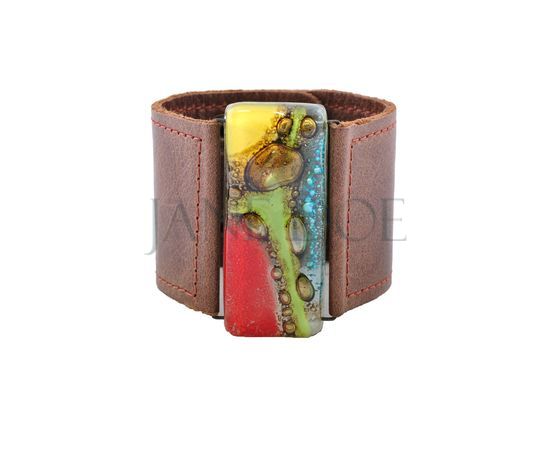 Браслет Cuero 5cm 59 т.корич